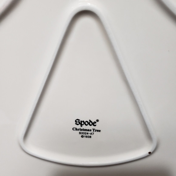 SPODE Christmas Tree Shape Serving Platter - Picture 6 of 6